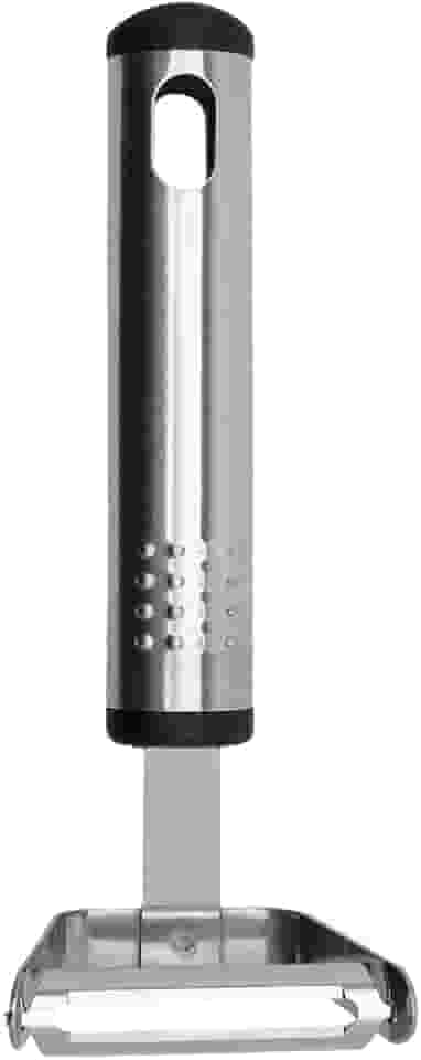 Mimo Style Descascador de Legumes 15cm, Feito Inteiramente de Aço Inoxidável. Descasque de Forma Rápida Legumes, Verduras e Frutas. Resistente e Durável, Prático Para o Dia a Dia