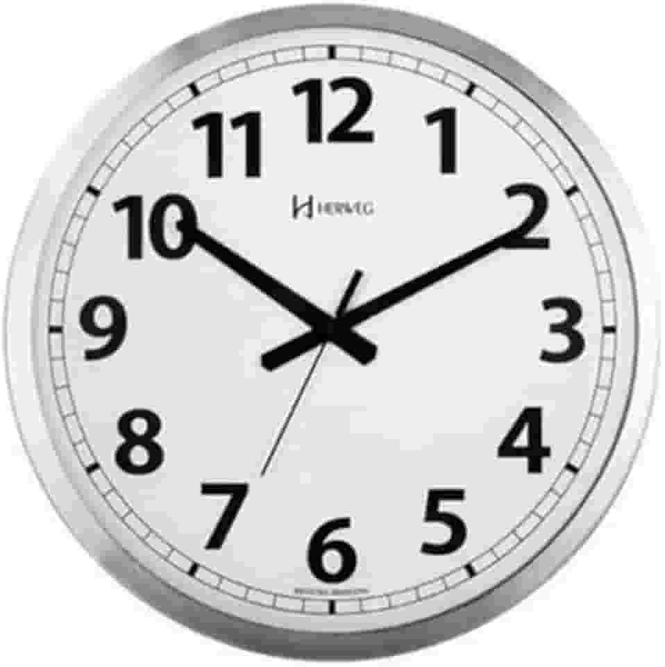 Relógio De Parede 30 Cm Aluminio Herweg 6711