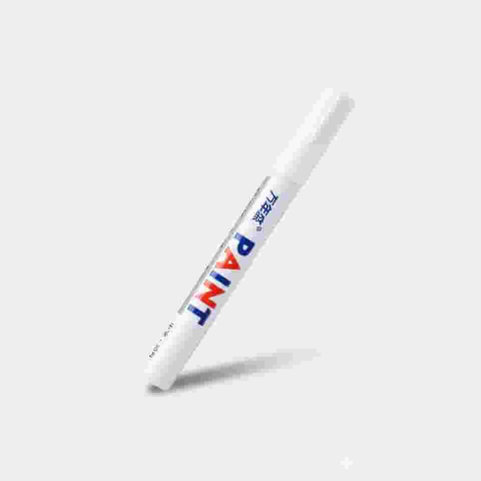 Caneta De Tinta Óleo Para Detalhes E Pintura Automotiva Pneu (Branco)