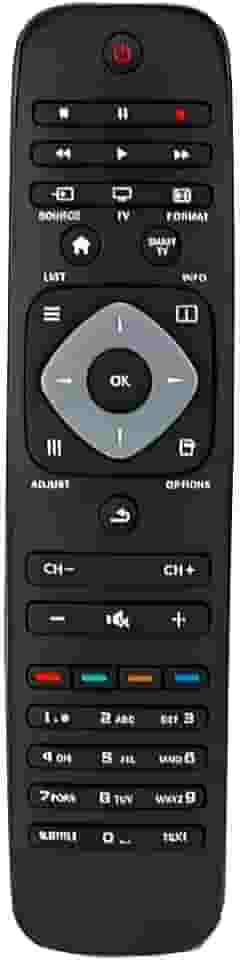 Controle Remoto Compatível com Philipss Smart TV, LCD, LED, HD, 3D, controle substituto, pronto para uso Universal