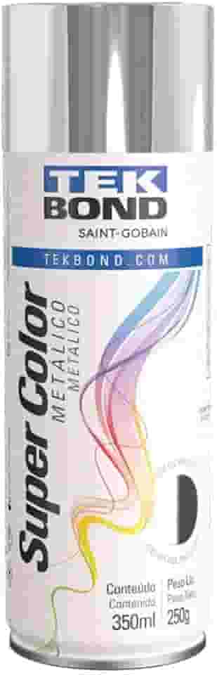 Tinta Spray Cromado Metálico Aerossol TekBond 350ml/250g