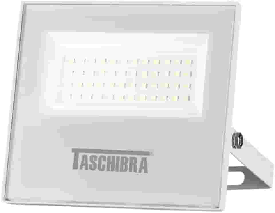 Refletor Taschibra TR LED 50W SLIM 3000K Branco