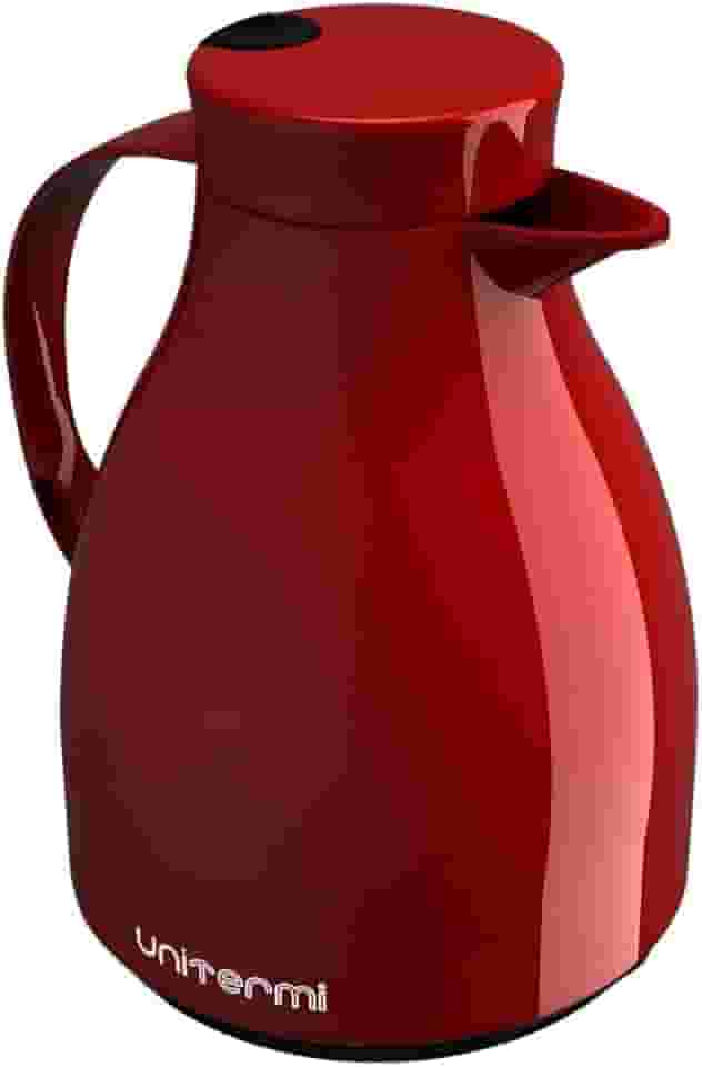 Garrafa Térmica com Gatilho Unitermi Paris 1 Litro - Vermelha