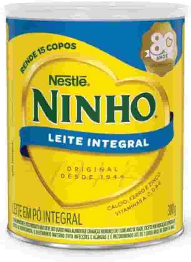 Leite em Pó Integral Ninho Lata 380g