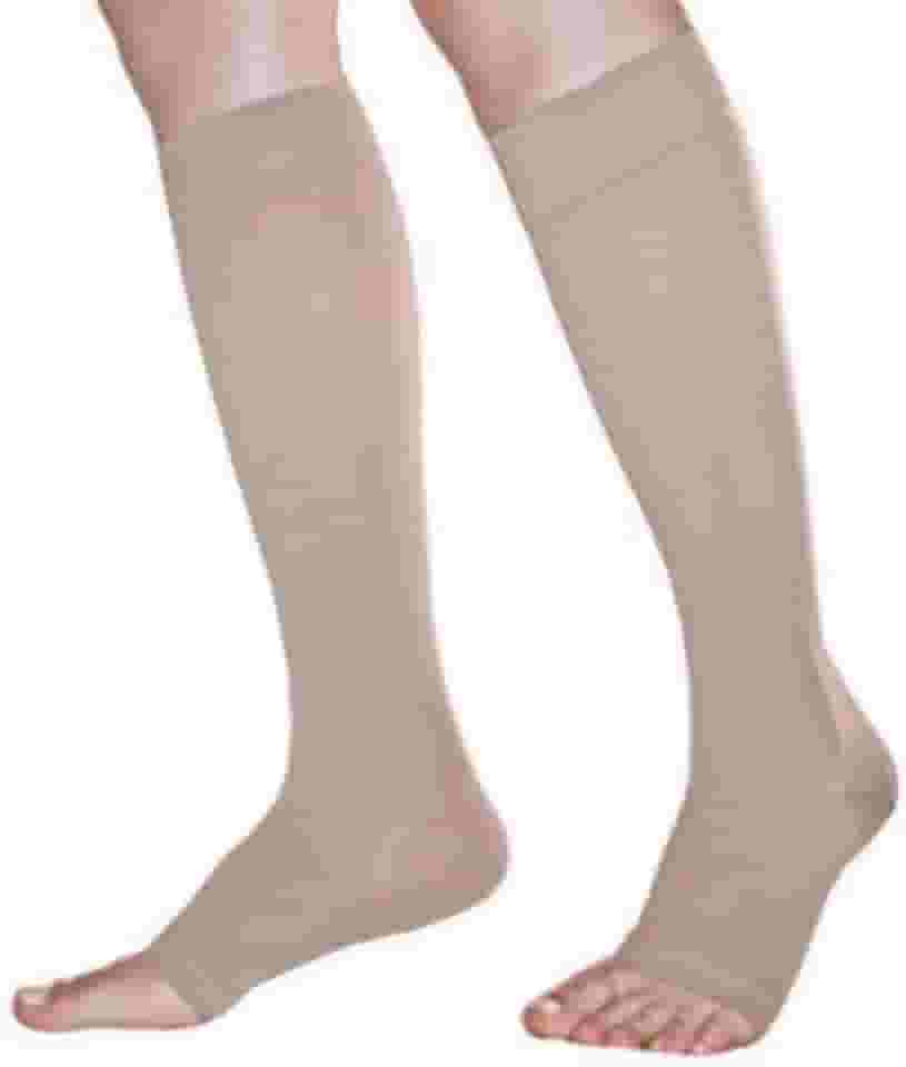 Sigvaris Meia 3/4 Panturrilha 972 Basic 20-30 Mm Longa Bege Grande 3