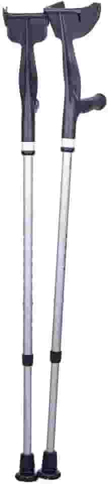 Muleta Canadense Mercur Fixa Preta 1560PR com 1 Par