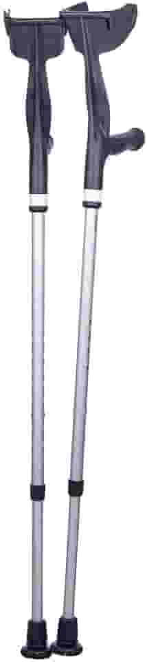 Muleta Canadense Mercur Fixa Preta 1560PR com 1 Par