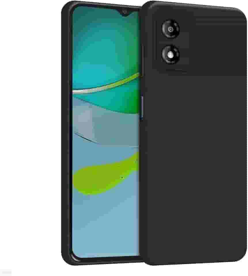 Capa Capinha Compatível Motorola Moto G84 Silicone Aveludada (PRETO)