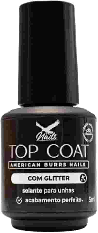 Top Coat com Glitter 5ml - American Burrs Nails