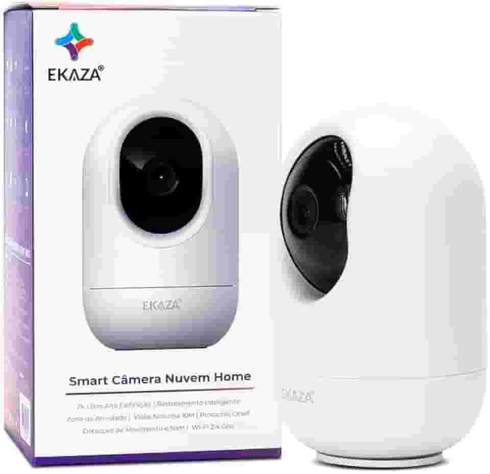 EKAZA Câmera Nuvem Home Inteligente WiFi 3MP Ultra HD 2K EKGD-T4117