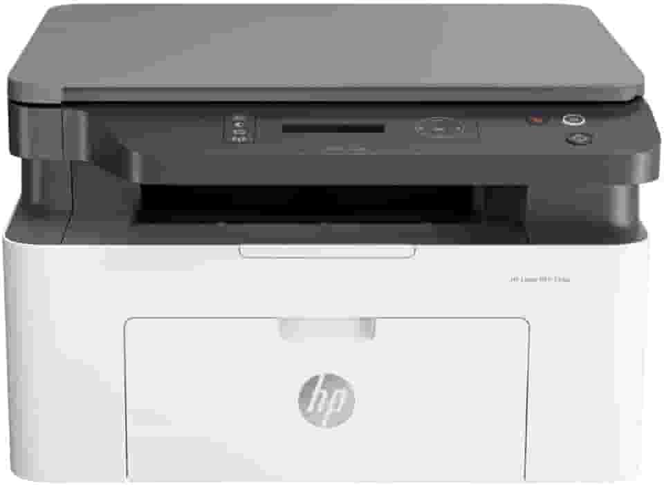 Impressora Multifuncional HP Laser MFP 135w 220v. Tecnologia de Impressão Laser Wi-Fi. Funções: Imprimir, Copiar, Digitalizar. Cor ‎Branca/Preta (4ZB83A#AC8)