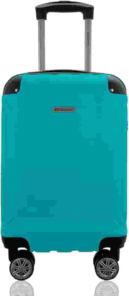 Mala de Viagem Bordo Rígida em ABS Cadeado Segredo Rodas Duplas 360º Gladiador A5MB Tamanho PP Turquesa
