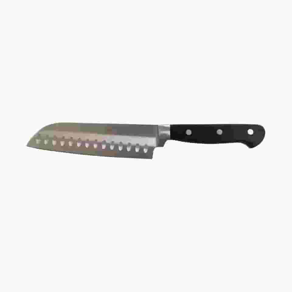 Faca Santoku Do Chef 7" Com Cabo ABS Preto – Pro Chef Line