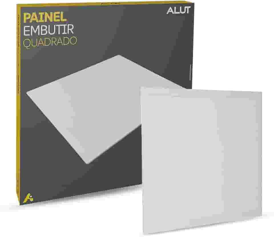 Painel Led Plafon 18w/25w/36w ou 50w 6500k Branco Frio 110v/220v Bivolt Embutir/Sobrepor Branco Alut By Avant (Embutir, 18w)