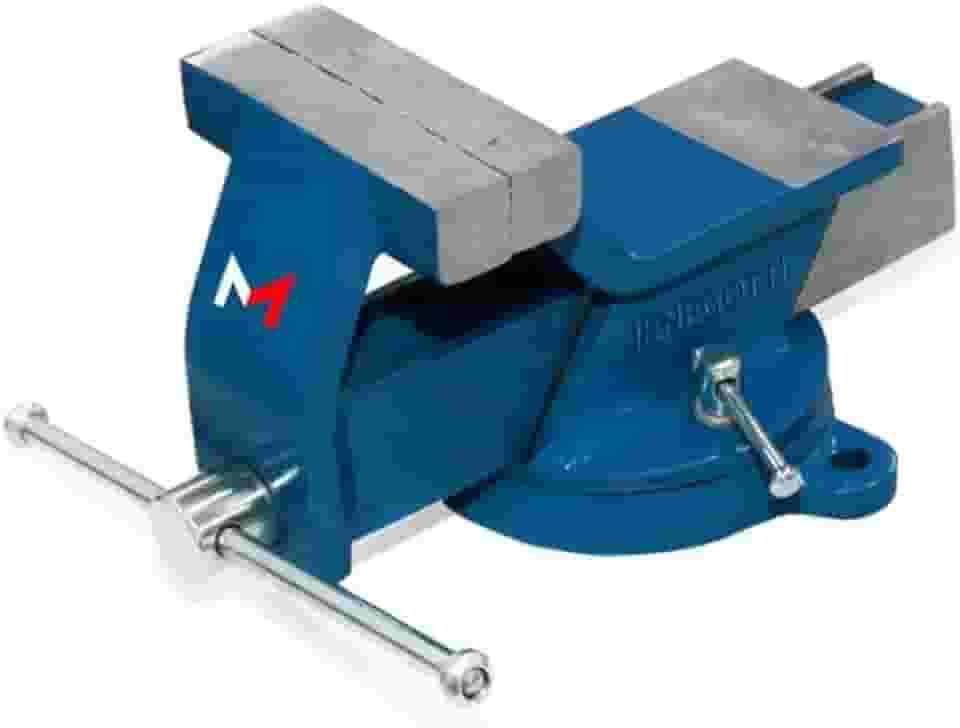 Morsa de Bancada Menegotti Nº 3 – 75mm | Compacta, Base Giratória, Bigorna Traseira, Corpo Reforçado | Ideal para Oficinas, Marcenarias e Manutenção