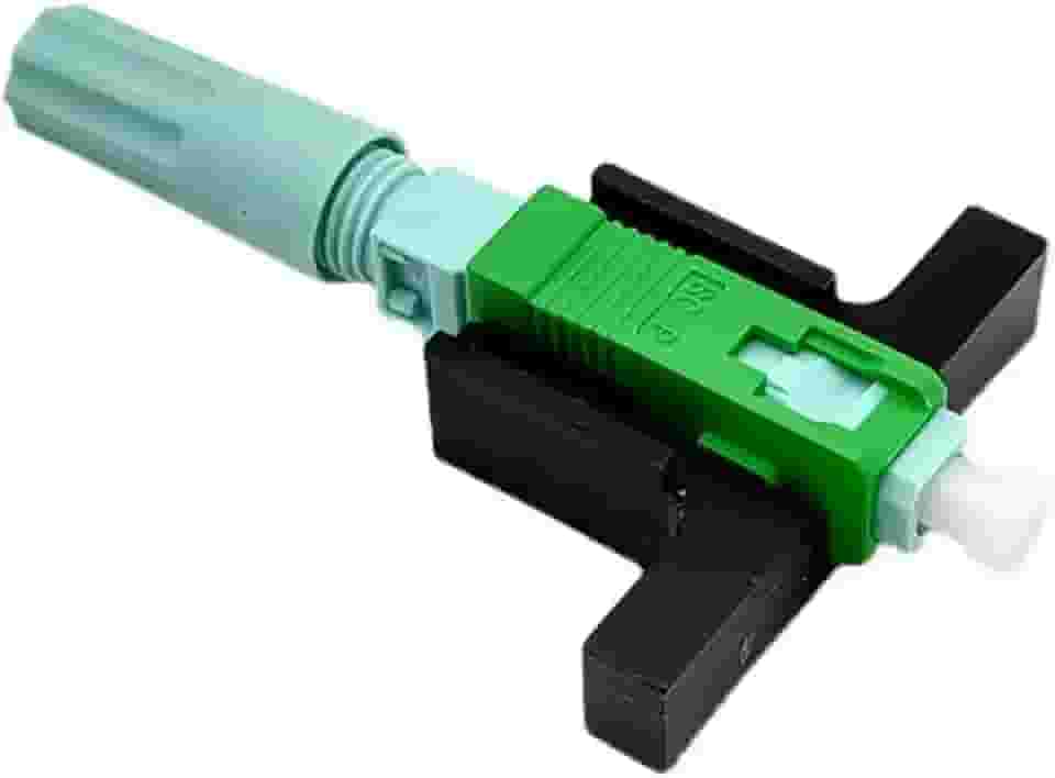 Kit 100 pçs - Conector Fibra Óptica De Campo Sc/apc - Rosca