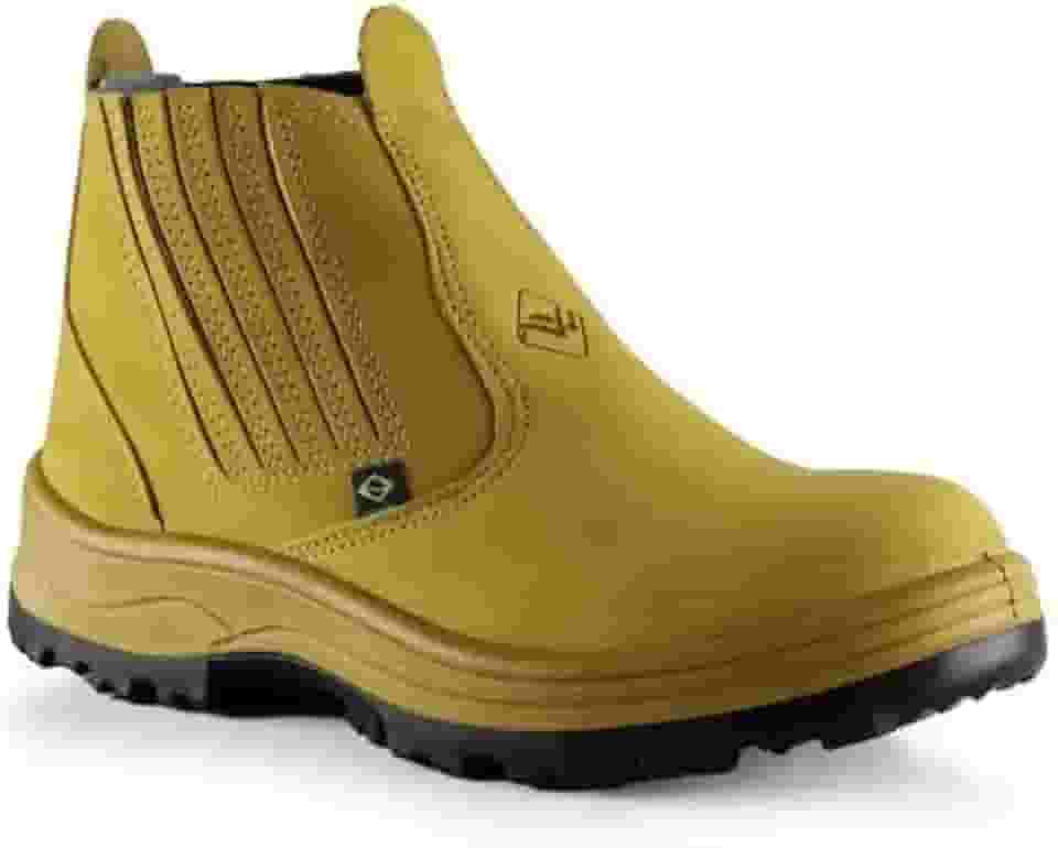 Botina Flexfort Nobuck Castor/Café Solado Bidensidade - 071