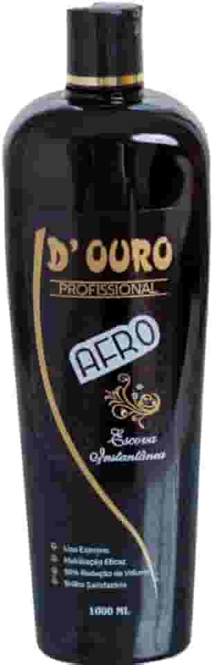 D’Ouro Escova Progressiva Afro 1000 ml – alisamento potente para cabelos crespos e resistentes | nutrição, brilho e redução de volume