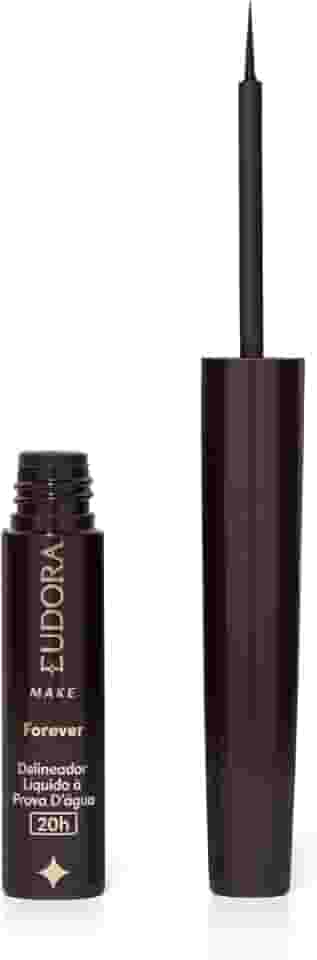 Eudora Make Forever Delineador Líquido Preto À Prova D'água 3ml