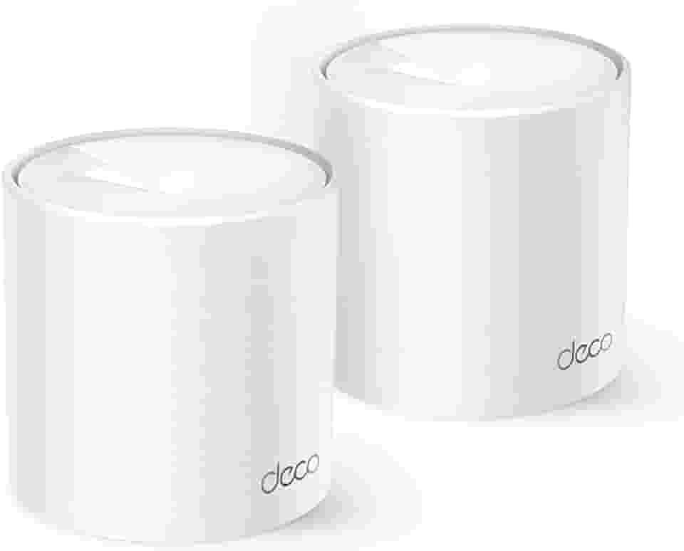 [Novo] TP-Link Deco X10 (2-pack) | Sistema Wi-Fi Mesh 6 AX1500 para toda a casa - Cobertura de até 360 m², 3 portas Gigabit por unidade, canal de banda de 80 MHz, ODFMA, 1024 QAM, branco