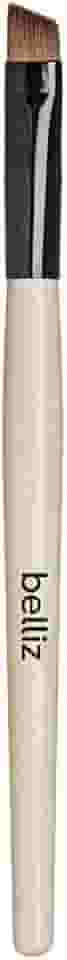 Pincel Marfim Delineador Chanfrado, Belliz, Preto/ Bege/ Marrom