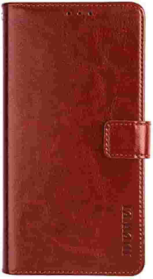 Capa compatível com Motorola Moto One Vision, capa carteira de couro com compartimento para cartão, suporte e fecho magnético, capa para Motorola Moto One Vision