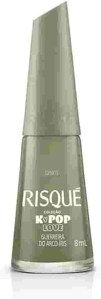 Esmalte Risqué Cremoso Verde Militar Guerreira do Arco-íris 8ml