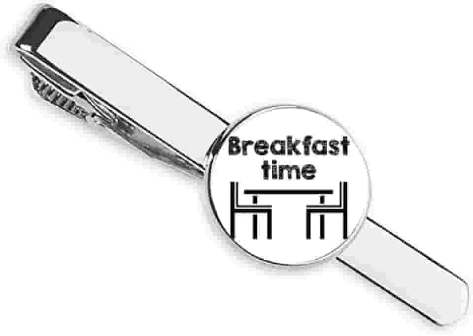 Gravata com clipe de gravata em inglês Cultura senso comum, restaurante, presente para homem de negócios