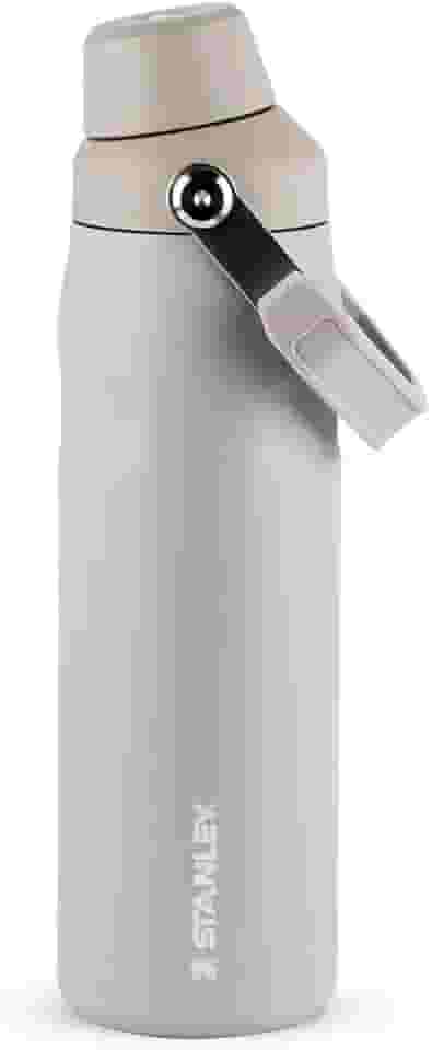 Stanley - Garrafa de água Aerolight Fast Flow, garrafa isolada a vácuo para bebidas frias, aço inoxidável leve, 710 ml, Ash