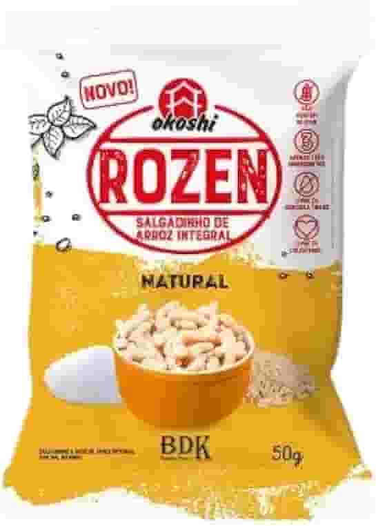 Kit 3X: Salgadinho Arroz Integral Rozen Natural Okoshi 50g