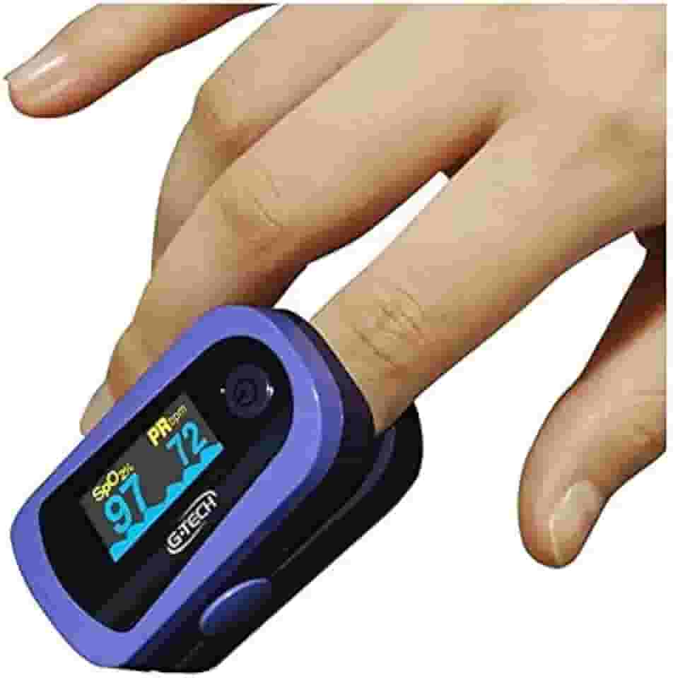 Oximetro de Pulso Portátil Oled G-tech Com Estojo E Capa De Proteção