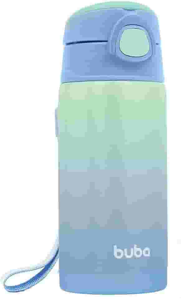 Buba Copo Térmico Parede Dupla Com Canudo - Azul