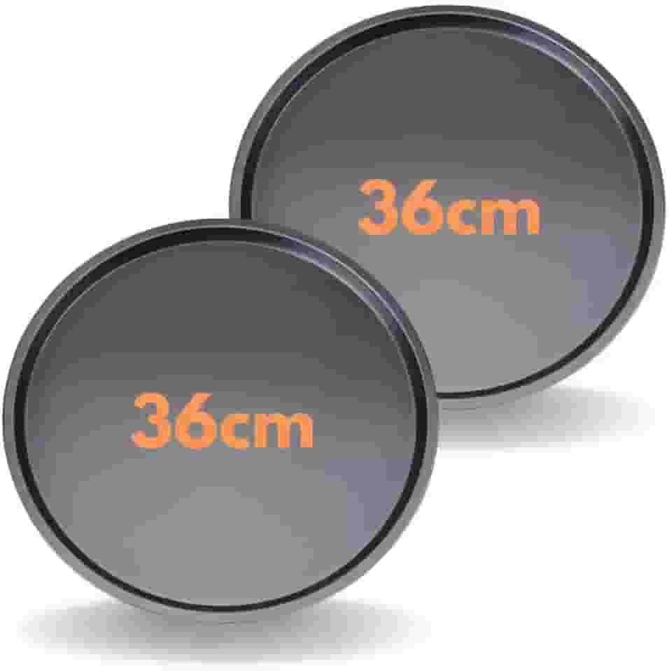 Kit 2 Forma De Pizza Assadeira Redonda 36cm Antiaderente Grande Resistente Salgado Pão de Queijo