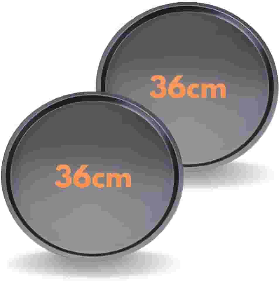 Kit 2 Forma De Pizza Assadeira Redonda 36cm Antiaderente Grande Resistente Salgado Pão de Queijo