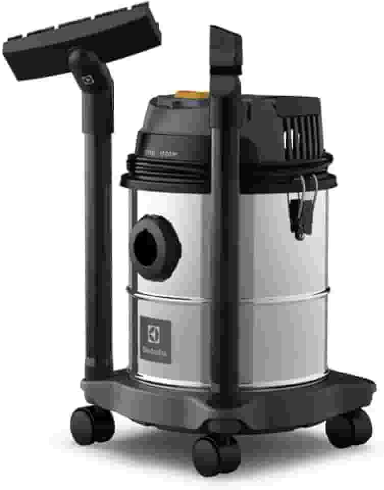 Electrolux Aspirador água pó função sopro compacto liquidos quimicos inox 1800W 12L total 8,5L util protetor termico GT12i 220V