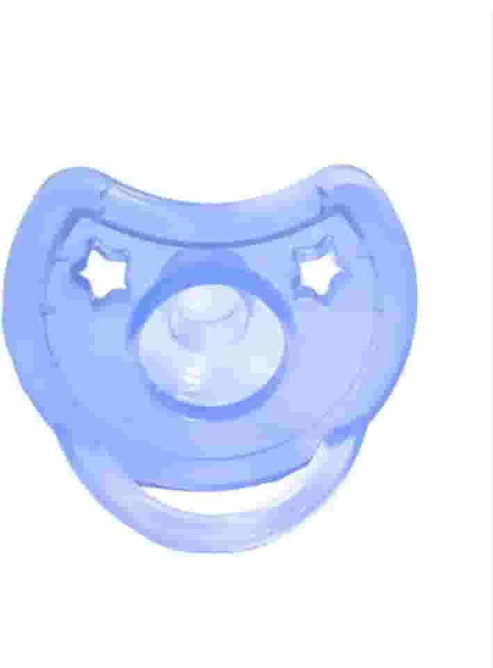 Sonne Chupeta Premium Soft 100% Silicone Rn Bico Redondo Tam1 (0 A 6 Meses) Marca Sonne Azul