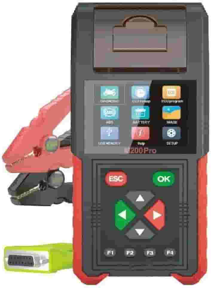 TopDiag M200 Pro Motorcycle Scanner Ferramentas profissionais de diagnóstico de motocicletas para Honda ECU Remap e testador de bateria (Versão padrão)