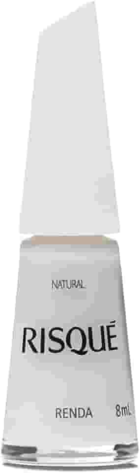 Risqué Esmalte Branco Natural Novo Renda 8ml