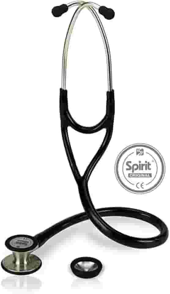 Estetoscópio Cardiológico Spirit Cardiology Adulto e Pediátrico - Preto
