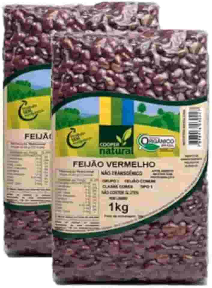 Kit 2X: Feijão Vermelho Orgânico Coopernatural 1kg