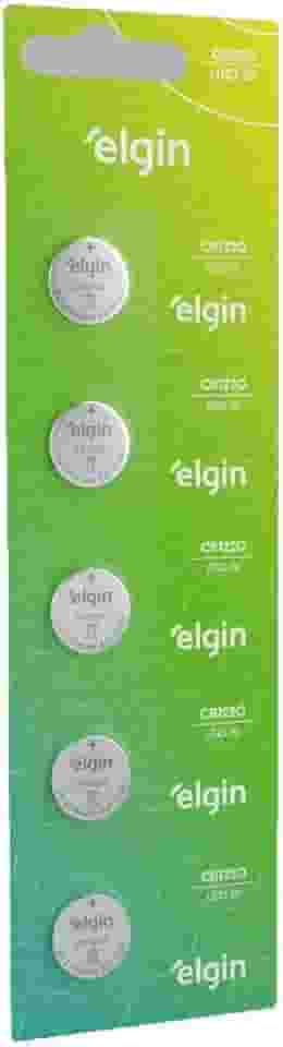 Bateria de litio CR1220 cartela com 5 unidades 3v Elgin, Elgin, Baterias