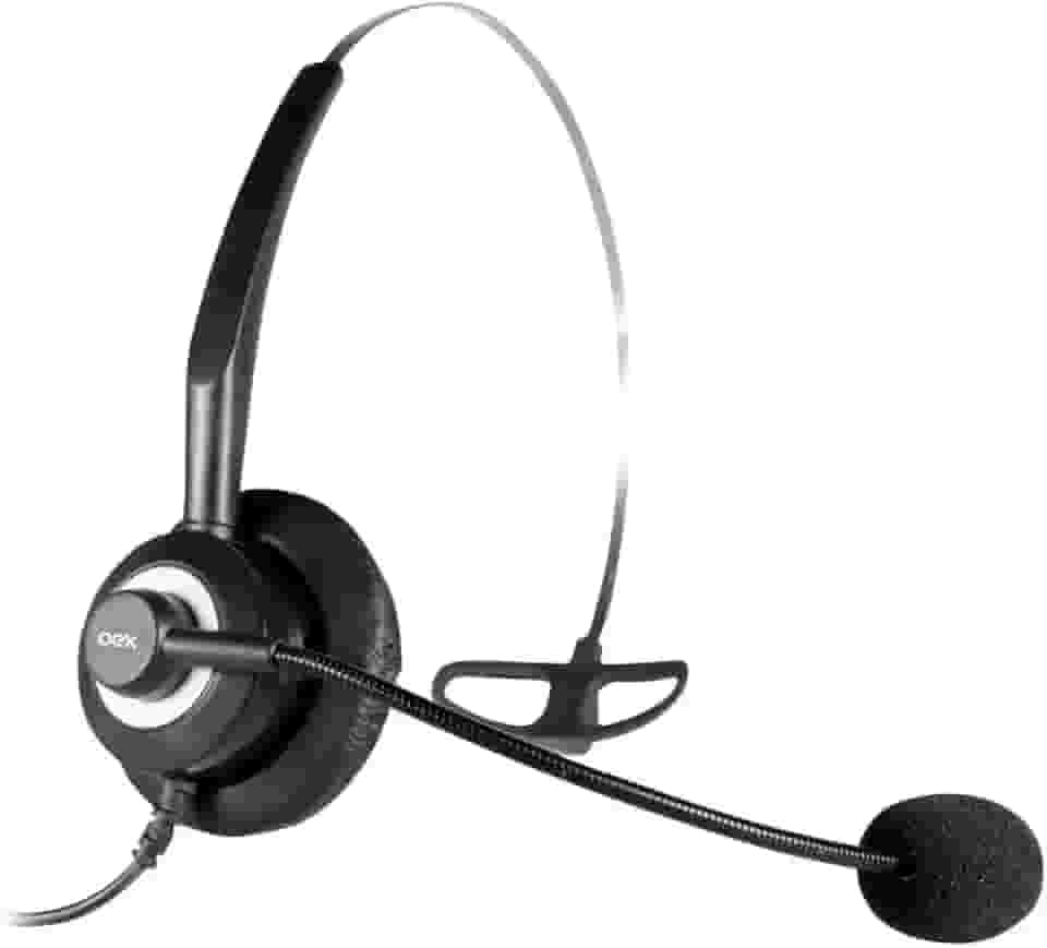 OEX Fone De Ouvido Heasdet para Call Center RJ11 HS101 - Preto