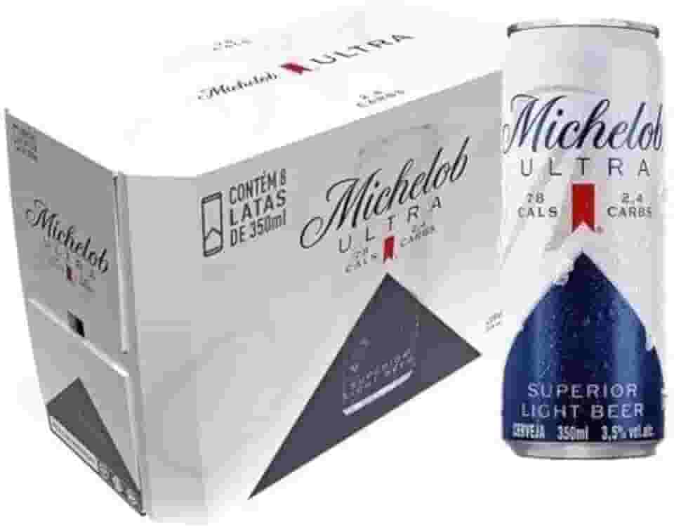 Cerveja Michelob Ultra Lata 350ml - Pack com 8 Unidades