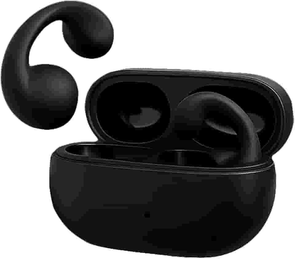 Fone bluetooth esportivo, condução óssea, sem fio, BT 5.3, earcuffs, corrida, resistente à água, compatível com iOS e Android