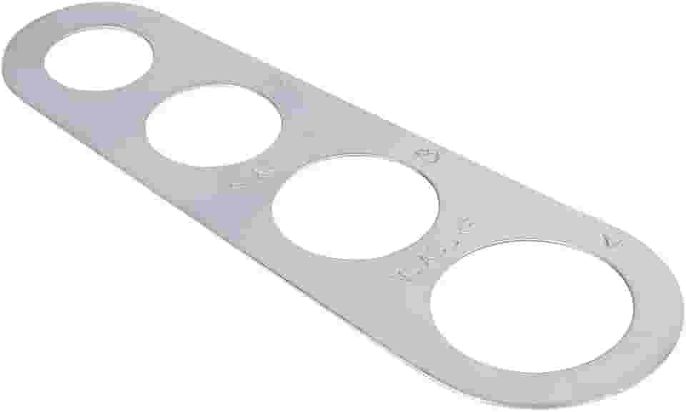 Régua de espaguete, ferramenta de medida de espaguete, medidor de massa de aço inoxidável para controle de porção, ferramenta de cozinha
