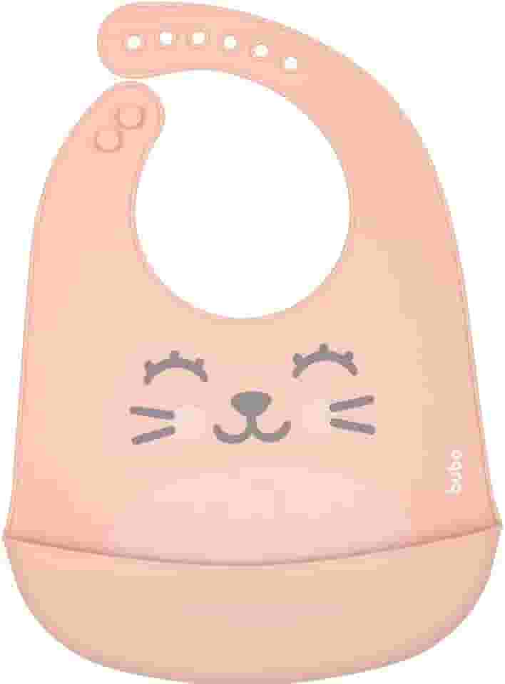 Buba, Babador Em Silicone Com Pega-Migalhas Gumy Pessego