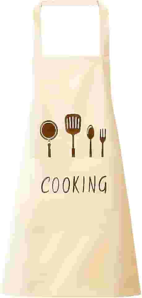 Avental de Cozinha em Poliéster Impermeável 95cm com Bolso Frontal