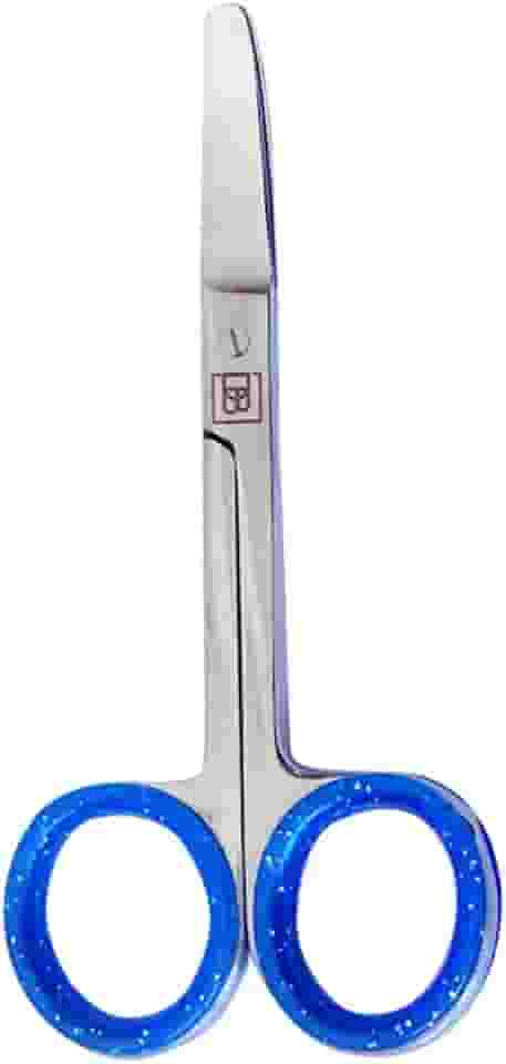 DILCINTIA BEAUTY Tesoura De Unhas Para Bebes Ponta Curva Aço Inox Anel De Silicone