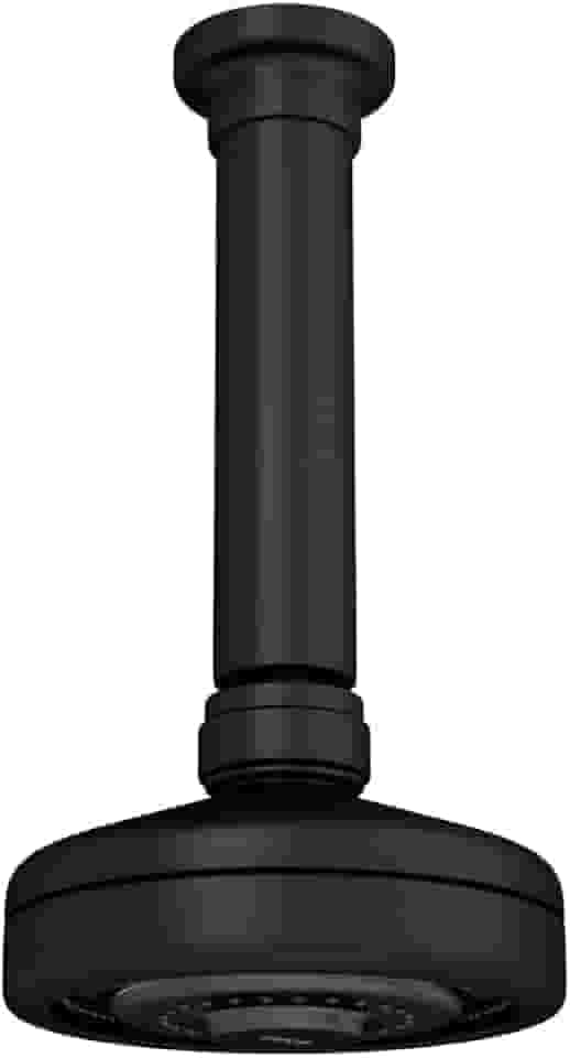 Chuveiro com tubo de teto AcquaPlus, Black Matte, Deca, 1990.BL.TET.MT