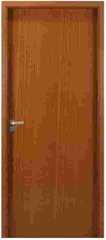 Kit Porta de Madeira Lisa 215x84cm com Batente de Mdf Ultra 10cm Melamínica Mgm Carvalho Quebec